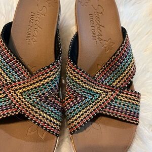 Skechers Women's Colorful Luxe Foam Sandals